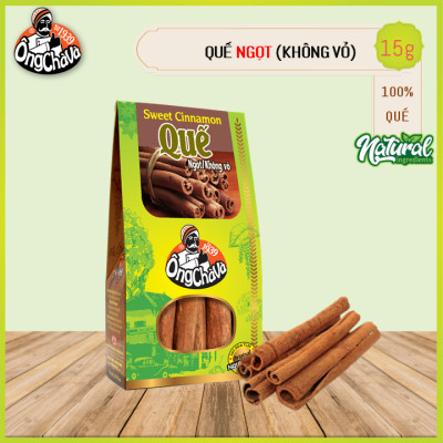 Quế Ngọt Không Vỏ Ông Chà Và 15g (Sweet Cinnamon) - Hộp Giấy