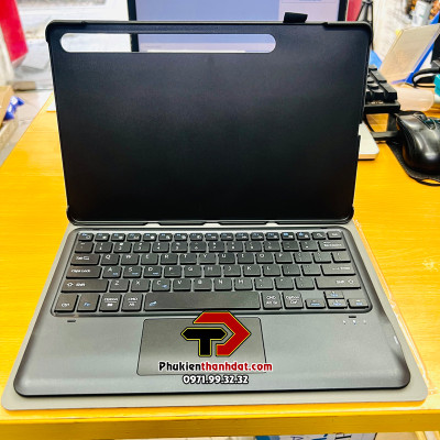 Bao da kèm bàn phím cho SamSung Galaxy Tab S7 FE, Tab S7+ Plus, Tab S8+ Plus có bàn di chuột TrackPad - Hàng nhập khẩu