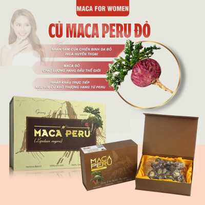 Hộp Sâm Củ Maca Peru Đỏ - Lepidium Meyenii