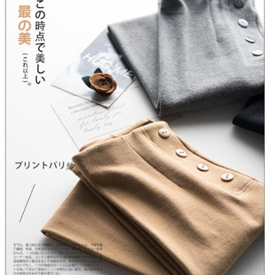 Quần Tregging Legging Cạp Cao Đính 5 Cúc - Hàn Quốc