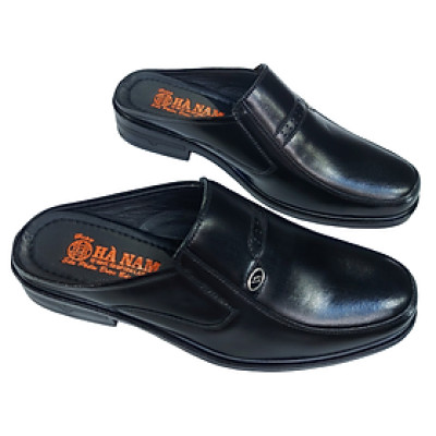 Dép bít mũi nam da bò thật HÀ NAM cao cấp GSB2048