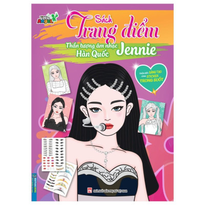 Sách - Trang Điểm Thần Tượng Âm Nhạc Hàn Quốc - Thỏa Súc Sáng Tạo Cùng Sticker Trong Suốt - Combo 6 Cuốn - Minh Thắng