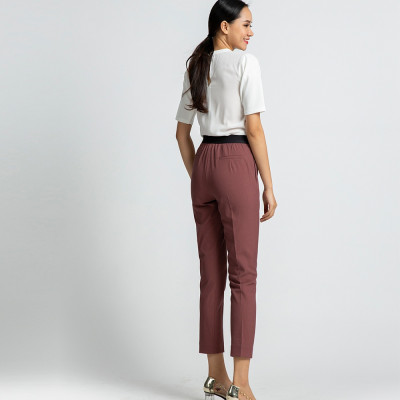 Quần Baggy Quần Dài Quần Tây Thời Trang Thiết Kế Hity PAN040 Lưng Thun (Hồng Rose Dusting)