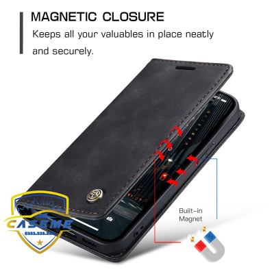 Bao da cao cấp dành cho iPhone 14 Pro Max, iPhone 14 Pro, iPhone 14 Plus, iPhone 14 dạng ví Caseme - Hàng Nhập Khẩu