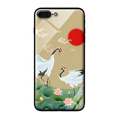 Ốp kính cường lực cho iPhone 8 Plus Hạc Đầu Đỏ - Hàng chính hãng