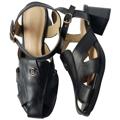 Giày Sandal Cao Gót Da Bò BIGGBEN Cao 5 Phân SDCG145