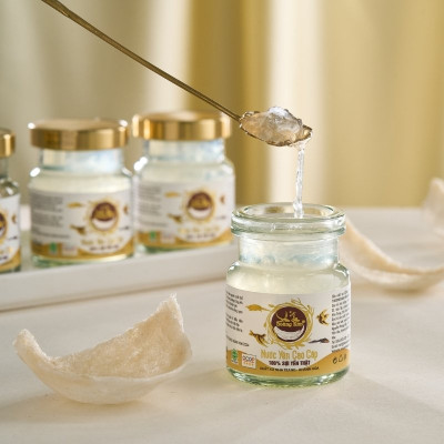 Nước Yến Cao Cấp Yến Sào Hoàng Kim - Hương Vị Lá Dứa Thanh Mát, Giải Nhiệt & Bồi Bổ - Chuẩn OCOP 4 Sao (Hộp 1 Hũ x 70ml)