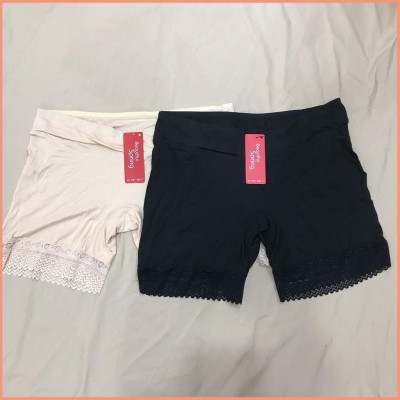 Quần bầu - quần mặc trong váy bầu cạp chéo có phối ren mềm mịn - Xiimom