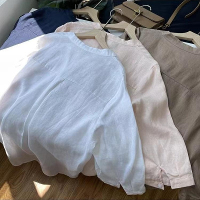 Sơ mi tay dài chất liệu linen thấm mồ hôi, đễ mặc nhiều màu sắc lựa chọn