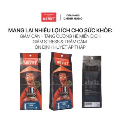 MR.VIET Cà Phê Hương Chồn - Cà Phê Rang Xay Túi 250g