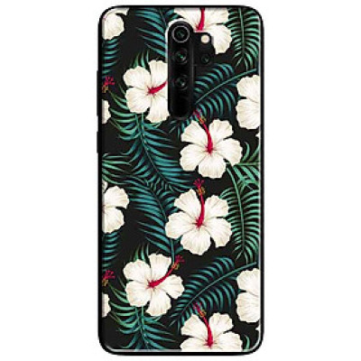 Ốp lưng in cho Xiaomi Redmi Note 8 Pro Mẫu Hoa Trắng
