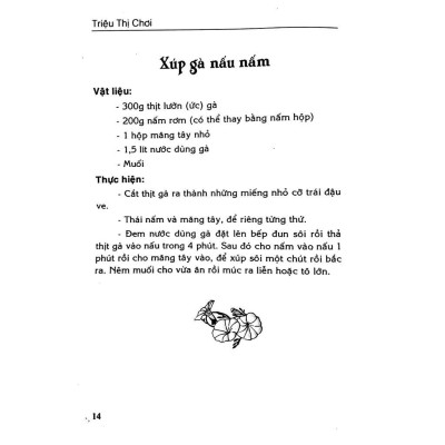 Sách - Các Món Ăn Thông Dụng Triệu Thị Chơi - Việt Thư