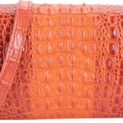 Túi Đeo Nữ Da Cá Sấu Huy Hoàng HT6257 (12 x 21 cm) - Vàng