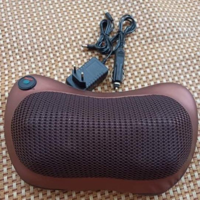 Gối massage hồng ngoại 8 bi matxa cổ, lưng, vai, gáy, toàn thân - hàng chính hãng