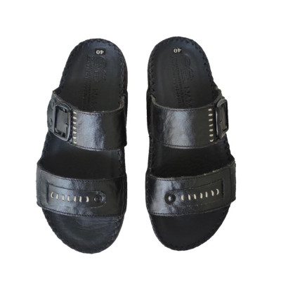 Dép Nam Quai Ngang Da Bò Thật TiTi ĐÔ Cao Cấp DNA2169d