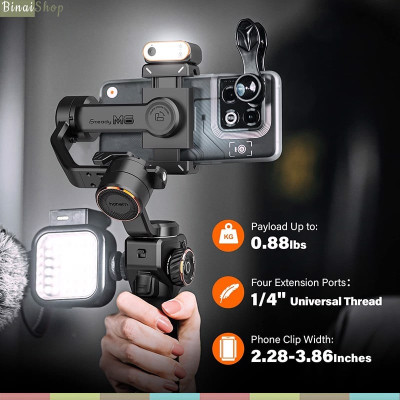 Hohem Isteady M6 / M6 KIT - Gimbal Chống Rung Cho Smartphone, Tích Hợp Cảm Biến AI, Tải Trọng 400g - Hàng chính hãng