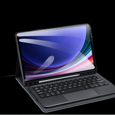 Bao Da Kèm Bàn Phím Chính Hãng Cho Samsung Galaxy Tab S10 FE, S10 FE Plus, S10 Plus – Bàn Phím Bluetooth Chính Hãng Dux Ducis Thiết Kế Mỏng Nhẹ, Tích Hợp Giá Đỡ, Có ngăn đựng bút - Hàng chính hãng
