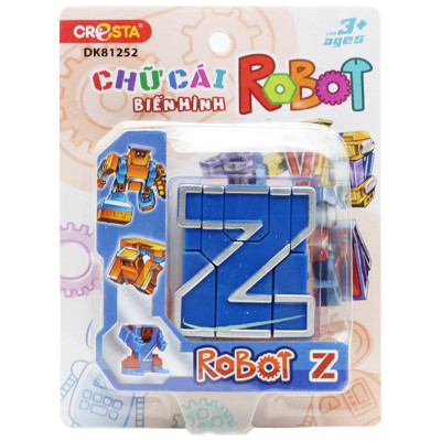 Đồ Chơi Lắp Ráp Biến Hình Robot Chữ Cái Z - Cresta DK81251