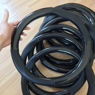 Bọc vô lăng carbon xe Mitsubishi Xpander, Pajero, Attrage, Mirage, Triton, Outlander, Jolie, Lancer