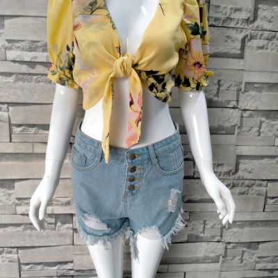 Áo croptop đi biển, resort, du lịch (có 3 màu)