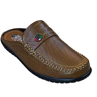 Dép Bít Mũi Nam Da Bò Thật TiTi ĐÔ Cao Cấp GSB2038d