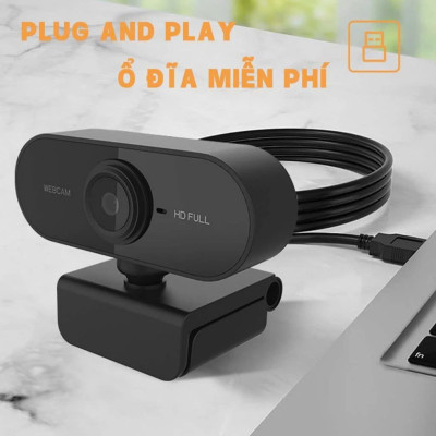 Webcam Cho Máy Tính PC Laptop 2K FullHD Kèm Mic Tích Hợp Micro To Rõ Cho Cuộc Gọi Video Call Zoom Góc Siêu Rộng New Chất Lượng Cao Để Live Stream Học Online Hàng Nhập Khẩu
