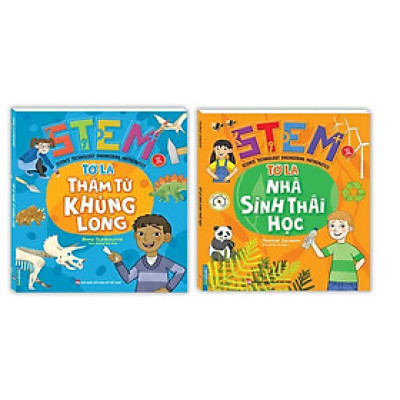 Sách - Stem - Tớ Là Thám Tử Khủng Long + Stem - Tớ Là Nhà Sinh Thái Học - Combo 2 Cuốn - Minh Thắng