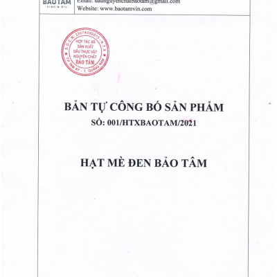 Hạt Mè đen Thuần chủng Tự nhiên Cao cấp Bảo Tâm - 150g, 250g, 500g
