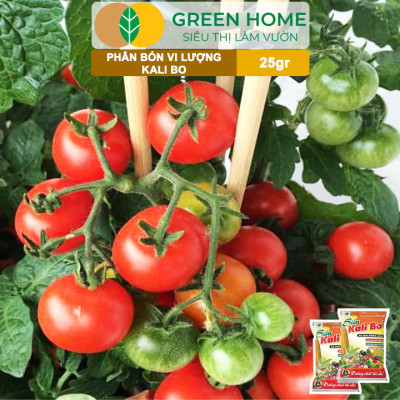 Phân Bón Kali Bo Greenhome, Gói 25g, Kích Thích Ra Hoa, Giảm Rụng Trại Non, Nuôi Quả To, Chắc Ruột, Tăng Độ Ngọt