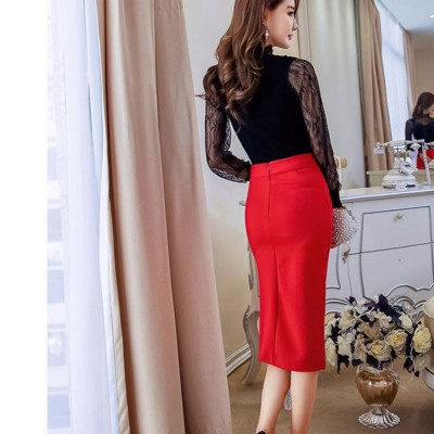 Chân váy bút chì công sở lưng cao, Dáng dài thanh lịch -  New Design CV0031