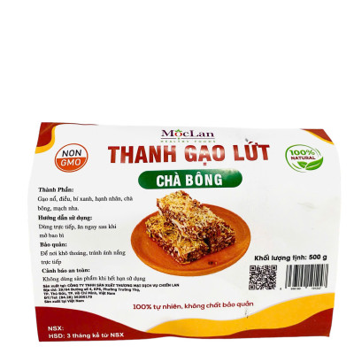 Thanh gạo lứt chà bông mix các hạt dinh dưỡng Mộc Lan Healthy 250g, 500g