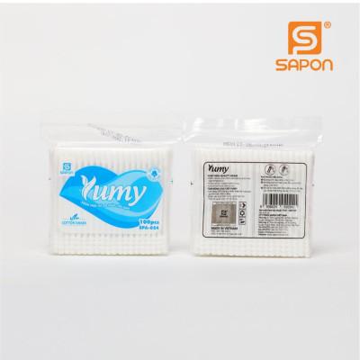 [Lố 12 túi] Tăm bông vệ sinh người lớn YUMY thân nhựa [TB01-024] túi 100 que