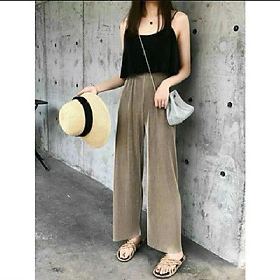 Quần kiểu nữ ống suông, dài, chất liệu Tăm thái mát, vải mềm mịn, quần nữ form rộng, thoải mái, QNH.58