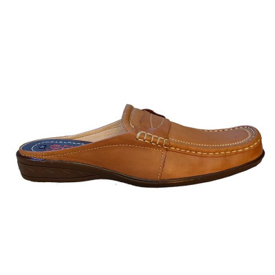 Dép Bít Mũi Nam Da Bò Thật TiTi ĐÔ Cao Cấp GSB2032d