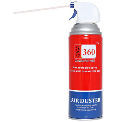 Bình Xịt Bụi Khí Nén Air Duster Vệ Sinh Máy Tính Laptop  Chai màu đỏ DRU - Hàng Chính Hãng