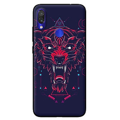 Ốp lưng in cho Xiaomi Redmi Note 7 mẫu Sói - Hàng chính hãng
