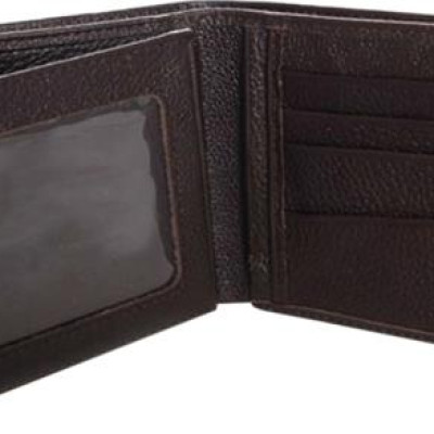 Ví Nam Viền Chỉ Huy Hoàng HT2130 (12.5 x 10 cm) - Nâu