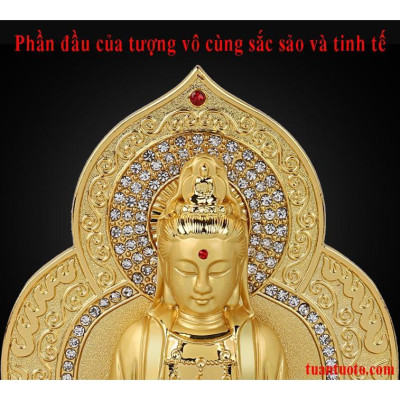 Tượng phật bà hai mặt để ô tô