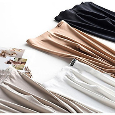 Quần Legging Trơn Nữ Co Dãn, Cực Mềm Thoải Mái Sanduoer (TRẮNG )