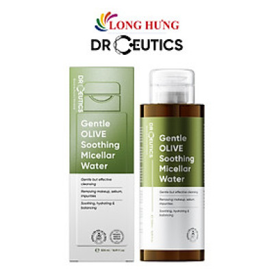 Nước tẩy trang DrCeutics Gentle Olive Soothing Micellar Water (500ml) - Hàng chính hãng