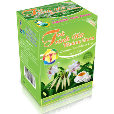 Trà Trinh Nữ Hoàng Cung Trị U Xơ Tử Cung, Tiền Liệt Tuyến Túi Lọc  - Nguyên Thái Trang (Hộp 2gr X 50 Gói)