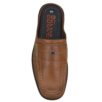 Dép Bít Mũi Nam Da Bò Thật TiTi ĐÔ Cao Cấp GSB2091d