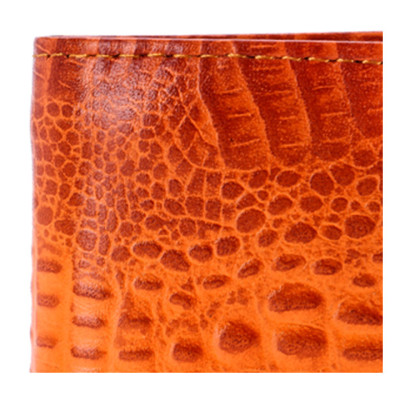 HJ2147 -Bóp nam Huy Hoàng nguyên con vân cá sấu màu vàng