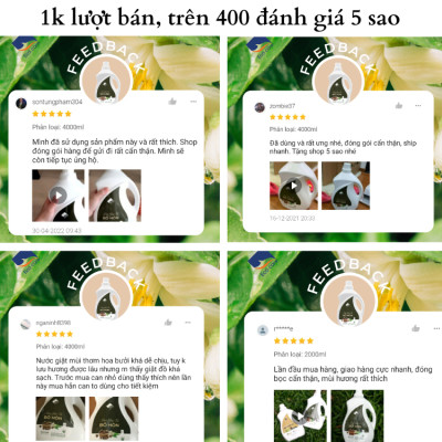 Nước Giặt Xả Hữu Cơ Bồ Hòn ECOCARE Tinh Dầu Hoa Bưởi 1L-2L-4L, Diệt Vi Khuẩn, Dịu Nhẹ Với Mọi Làn Da, Hương Thơm Mát