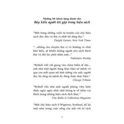 Sách - Bảy Kiểu Người Tôi Gặp Trong Hiệu Sách - Shaun Bythell - Tân Việt Books