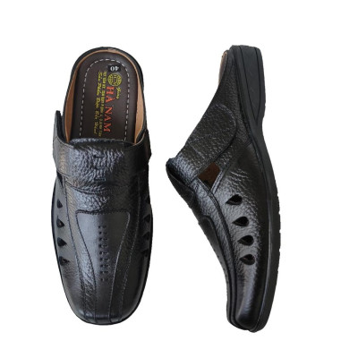 Dép Bít Mũi Nam HÀ NAM Da Bò Thật Cao Cấp GSB20128