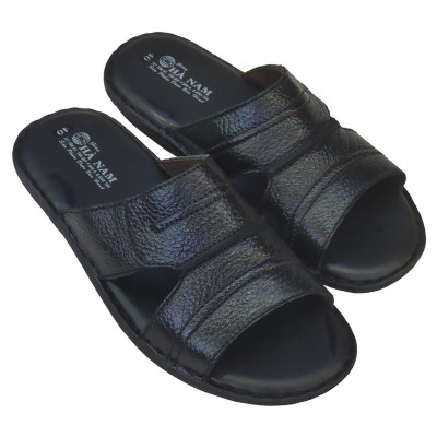 Dép Nam Quai Ngang Da Bò Thật TiTi ĐÔ Cao Cấp DNA2123d