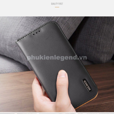 Bao da dành cho iPhone 16 Pro, iPhone 16 Pro Max hiệu Dux Ducis Hivo Series kiểu dáng thời trang cao cấp, dạng ví đưng tiền, đựng thẻ ATM, chống bụi bẩn chống va đập , chống vân tay - hàng chính hãng