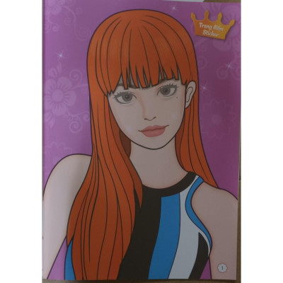 Sách - Trang Điểm Thần Tượng Âm Nhạc Hàn Quốc - Lisa - Thỏa Súc Sáng Tạo Cùng Sticker Trong Suốt - Minh Thắng