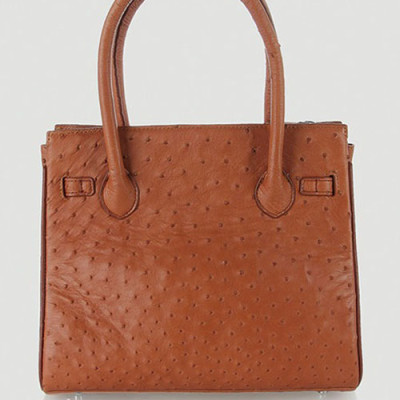 Túi xách da đà điểu Huy Hoàng cao cấp màu vàng bò HT6439